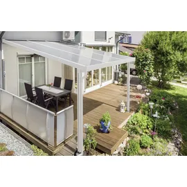 Gutta Terrassendach Premium 309 x 306 cm weiß/acryl klar