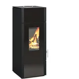 Viessmann Wodtke Holz-Kaminofen Giro water+ 8 kW wasserführend, black