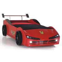 Xlmoebel Autobett Kinderzimmer Möbel Auto-Bett Rennwagen Matratze für Kinderbett (Kinderbett), Hergestellt in Europa rot