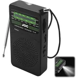 AM FM UKW Radio Batteriebetrieben, Mini Transistorradio Weltempfänger Radio mit großartiger Empfang, Mittelwellenradio mit Stromanzeige, Rückclip & lautem Lautsprecher zum Reisen, Camping Vatertag