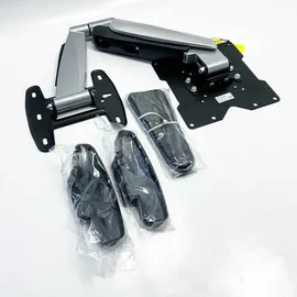 Schwaiger LWHD5530 TV-Wandhalterung, Fernseherhalterung Mounting TV-Aufhängung neigbar, schwenkbar max. 30kg max. VESA-Norm 400x400 schwarz inkl. ... - Schwarz