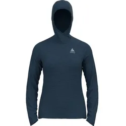 ODLO Damen Midlayer" Millenium Hoody Midlayer W", blue wing teal melange, XS