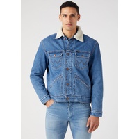 WRANGLER 124MJ Sherpa Wranch Jeansjacke blau