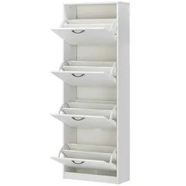 Möbel Kraft Schuhkipper 58 x 162 x 25 cm weiß