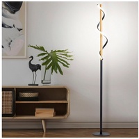 Home Affaire Stehlampe Amanlis, LED fest integriert, Warmweiß, 150 cm Höhe, 2400 Lumen, warmweißes Licht, Holz / Metall / Kunststoff beige|schwarz
