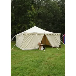 Battle-Merchant Ritterzelt Herold 5x5m naturfarben
