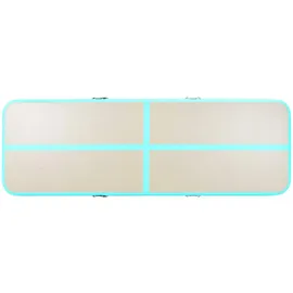 vidaXL Aufblasbare Gymnastikmatte mit Pumpe 700x100x10 cm PVC Grün