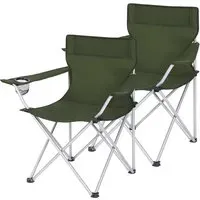 Songmics Campingstuhl 2er Set Grün