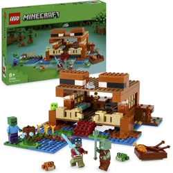 LEGO® Konstruktionsspielsteine »Das Froschhaus (21256), LEGO Minecraft«, (400 St.), Made in Europe LEGO® bunt