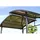 LECO Metallpavillon 2,45 x 1,5 m grau 13880999