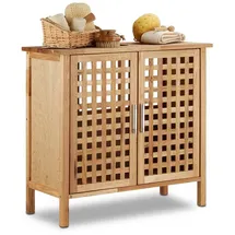 Relaxdays Waschbeckenunterschrank 66 x 61 cm Walnuss