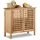 Relaxdays Waschbeckenunterschrank 66 x 61 cm Walnuss