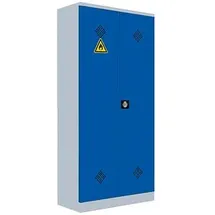 Lüllmann Umweltschrank Fächerschrank 91,6 x 42,2 x 195 cm grau/enzianblau
