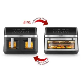 CASO Design AirFry Duo Chef schwarz