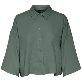 Vero Moda VMNATALI CROP SHIRT WVN NOOS Grün S