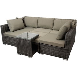 DEGAMO Lounge-Set Manacor 16-tlg. grau inkl. Polstern