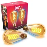 innr Zigbee E27 Smart Lampe, funktioniert mit Alexa und Hue* (Bridge erforderlich), Edison LED Glühbirne, Warmweiß bis Kaltweiß, Dimmbar, Smart Home Lampe, 620lm, 2-Pack