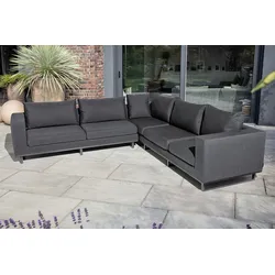 KETTLER EGO Lounge, anthrazit/sooty, Alu/Sunbrella, wasserabweisend, schnelltrocknend, robuste Verarbeitung