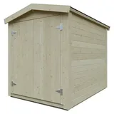 Kiehnholz Gerätehaus  (Außenmaß inkl. Dachüberstand  (B x T): 164 x 223 cm, Holz, Natur)