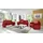 PLACES OF STYLE 2-Sitzer PLACES OF STYLE "Luna", rot, B:185cm H:80cm T:88cm, Sofas, in einzigartiger Optik