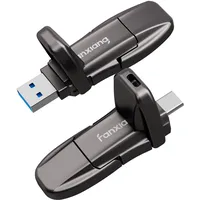fanxiang 10X Schneller Externe SSD 960GB bis zu 1050MB/s, mit dualer Schnittstelle USB C+ USB A 3.2 Gen2, für iPhone 15, Android, Tablet, PC, MacBook und mehr (FF952)
