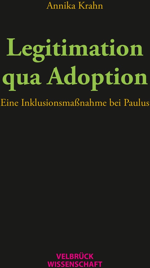 Legitimation Qua Adoption - Annika Krahn  Kartoniert (TB)