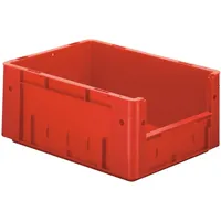 La-Ka-Pe Sichtlagerkasten rot B300xT400xH175 mm Auflast 500kg, VE 4