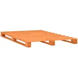 vidaXL Palettenbett Braun Massivholz Kiefer 120x200 cm619031