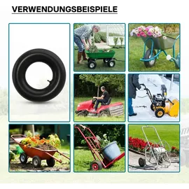Wiltec Schlauch für Rasenmäherreifen 16 x 6,50 – 8