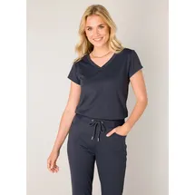 Base Level T-Shirt Tilly mit V-Ausschnitt blau 4XL (48)