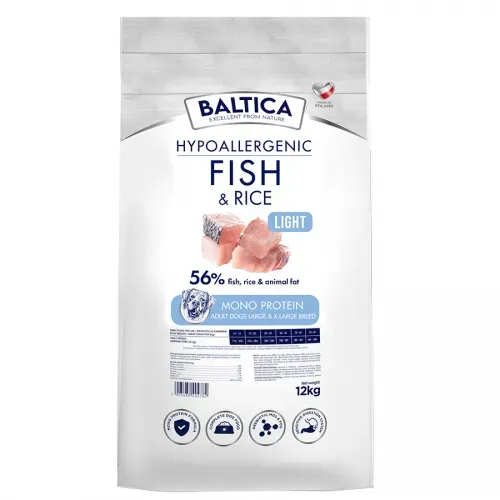 BALTICA Adult Fisch&Reis Light L/XL 12kg