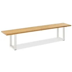 Bank Nemo ivory - 220 cm Teak recycled