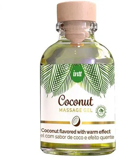INTT - VEGANES MASSAGEGEL MIT KOKOSNUSSGESCHMACK UND ERWRMENDER WIRKUNG