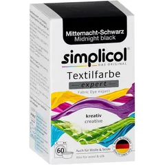 Simplicol Textilfarbe expert Mitternacht- Schwarz 150g