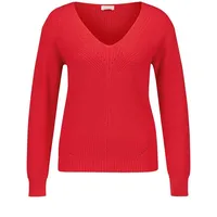 Gerry Weber Damen Pullover mit Ajour-Details breite Rippenbündchen, Langarm