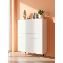 LeGer Home by Lena Gercke Highboard 111 x 141,9 x 42 cm Weiß