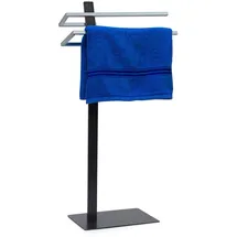 Relaxdays Handtuchständer GRAO 2-armig Anthrazit 85x40x20 cm