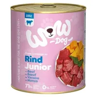 Wow Junior 800g Dose Hundenassfutter 6 x 800 Gramm Rind mit Kürbis