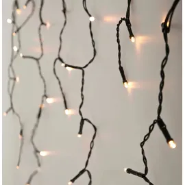 ECD Germany Lichtervorhang LED 12 m Warmweiß