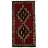Orientteppich Perserteppich Gabbeh 170 x 86 cm, Borento, rechteckig, Handgeknüpft rot