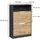 Vicco Luca 59 x 90 x 22 cm mit 2 Fächern und 2 Schubladen / Anthrazit/Goldkraft Eiche
