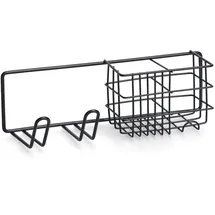 Zeller Badregal schwarz, 27 x 8,7 cm