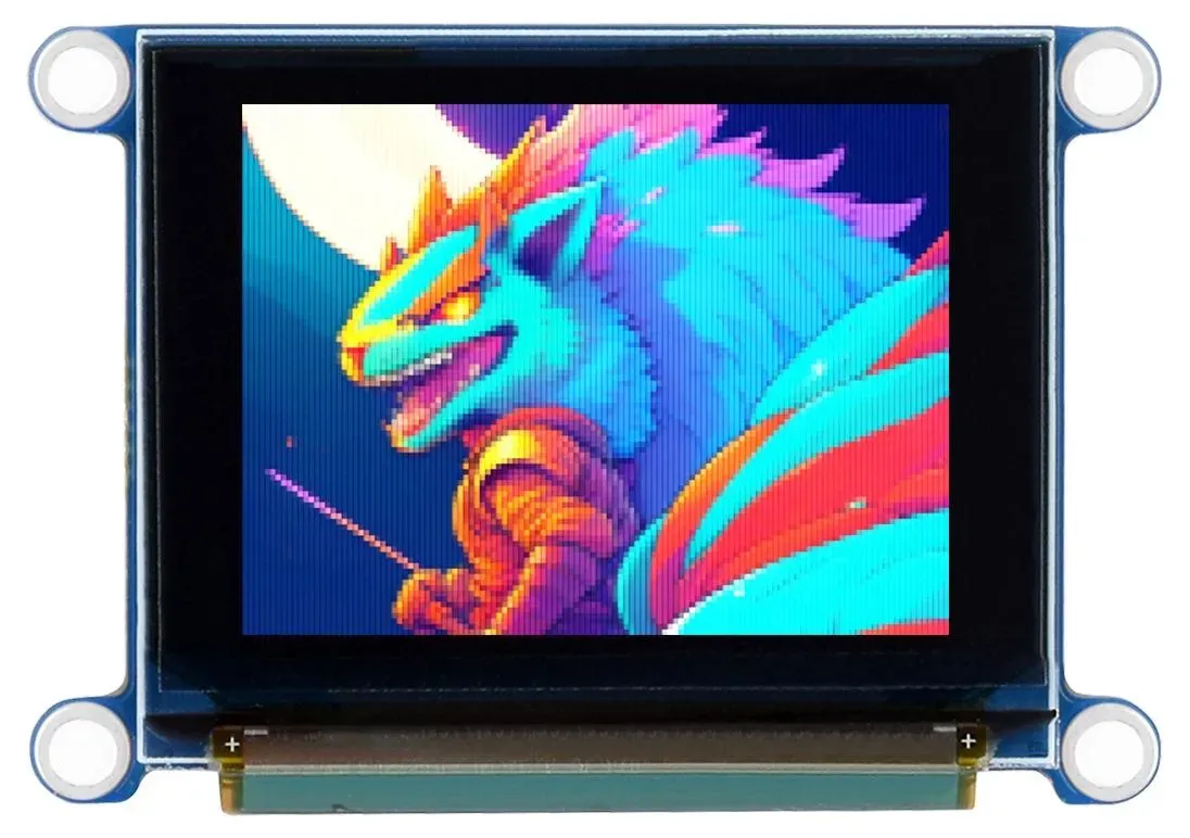 Waveshare 1,27 RGB OLED Displaymodul: 128×96 Auflösung, 262K Farben, SPI-Schnittstelle