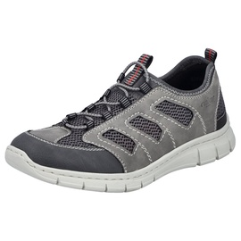 RIEKER Slip-On Sneaker, Gr. 45, grau-schwarz, , 88354925-45