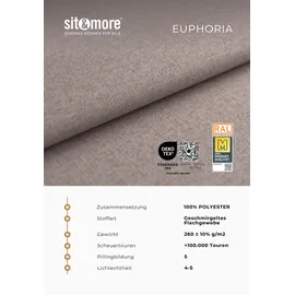 sit&more Eckcouch Polyester 2-Sitzer Grau
