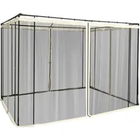 Outsunny Moskitonetz 302 x 207 cm schwarz