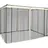 Outsunny Moskitonetz 302 x 207 cm schwarz