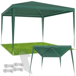 tectake® Pavillon, 3 x 3 m, mit UV-Schutz, wasserdicht