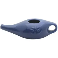 Neti Topf Nethi für Nasenspülung oder Nasendusche, Set zu Waschen der Nase, aus Keramik, Neti, Topf, komfortabel für Allergie gegen Sinusrhinitis