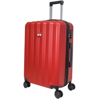MY TRAVEL BAG ABS Hartschalen-Koffer Trolley Reisekoffer Tasche (Handgepäck-Mittel-Groß-Set) Zwillingsrollen (Rot, Handgepäck (55cm))